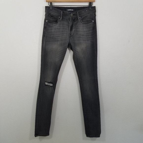 Express Denim - Express Stretch Mid Rise Legging Jeans Size 6R